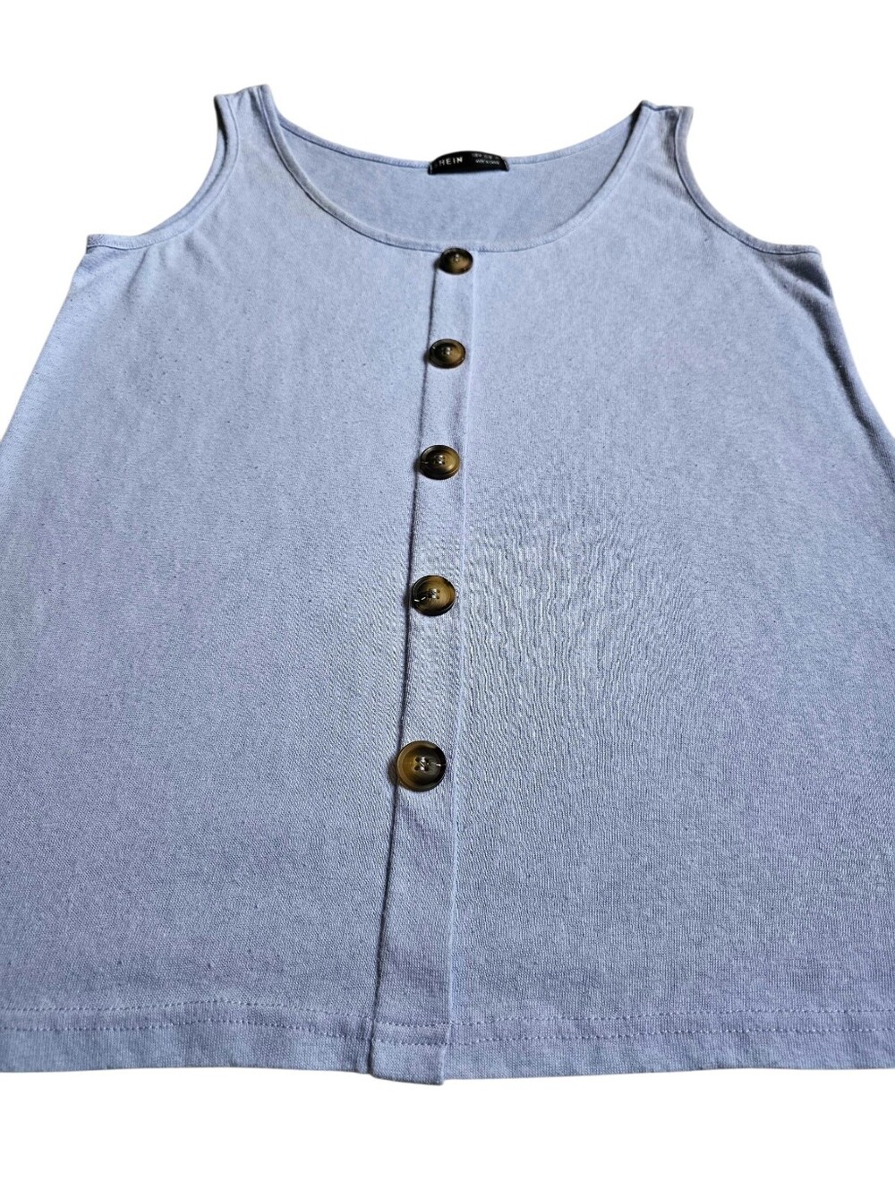 SHEIN Faux Button Up Pullover Tank Top - Size M - Picture 2 of 9